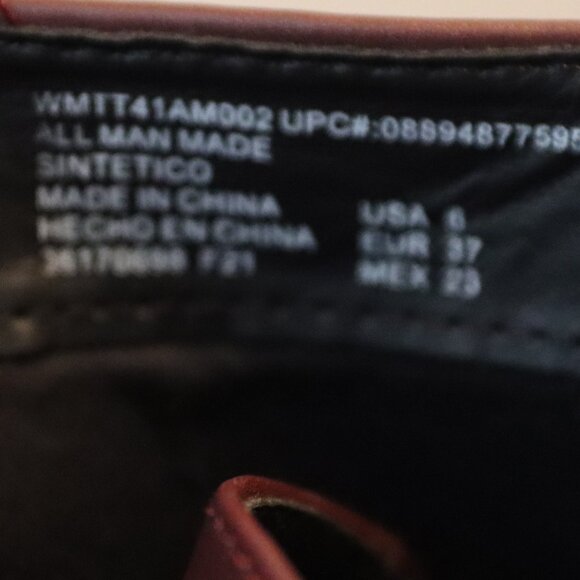 Time and Tru Combat style boots Lace and side zip reddish brown Size 6 - Picture 5 of 12